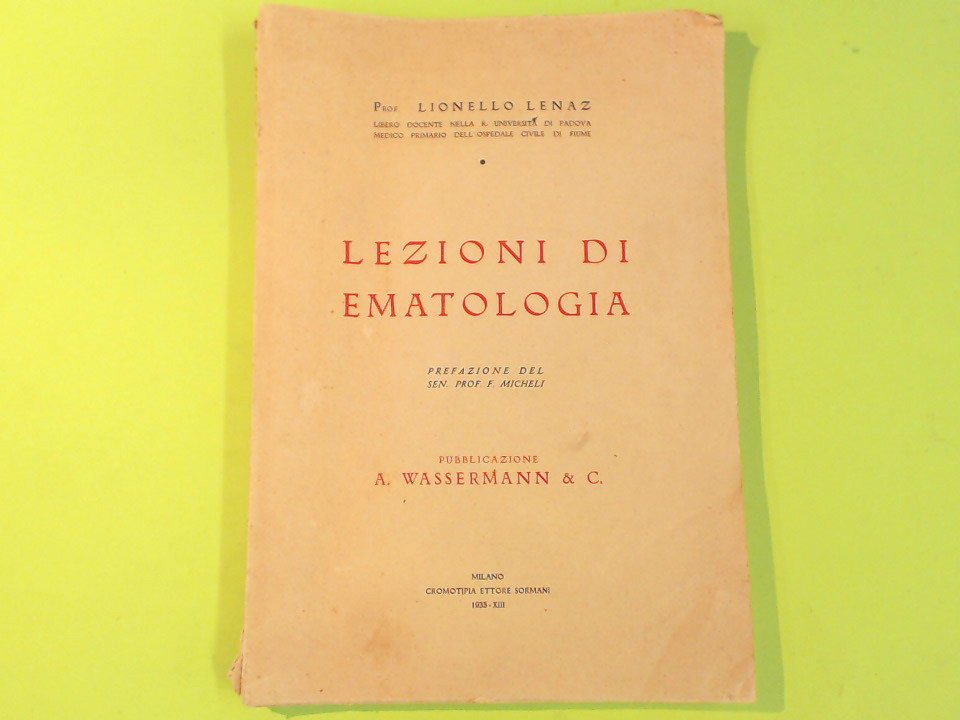 LEZIONI DI EMATOLOGIA