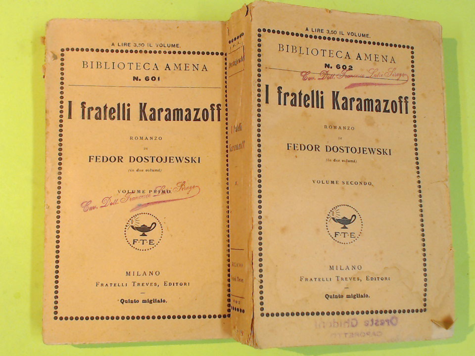 I FRATELLI KARAMAZOFF VOL I E II