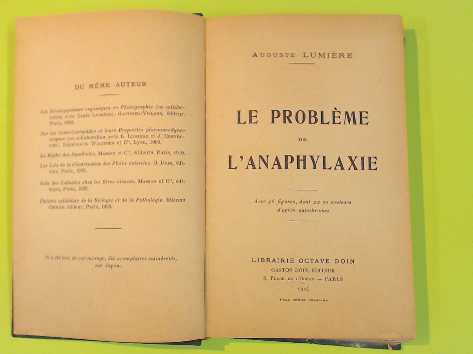 LE PROBLEME DE L'ANAPHYLAXIE - immagine 2