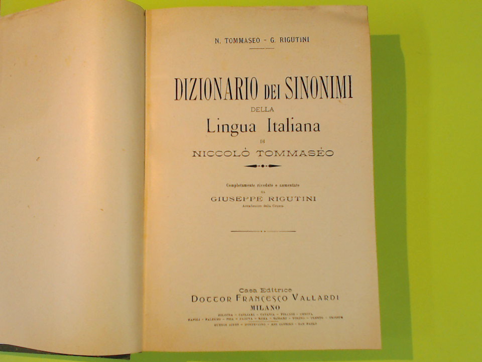 DIZIONARIO DEI SINONIMI DELLA LINGUA ITALIANA - immagine 2