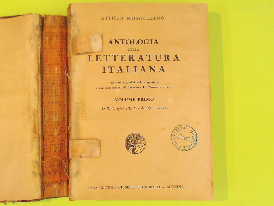 ANTOLOGIA DELLA LETTERATURA ITALIANA VOL I - immagine 2