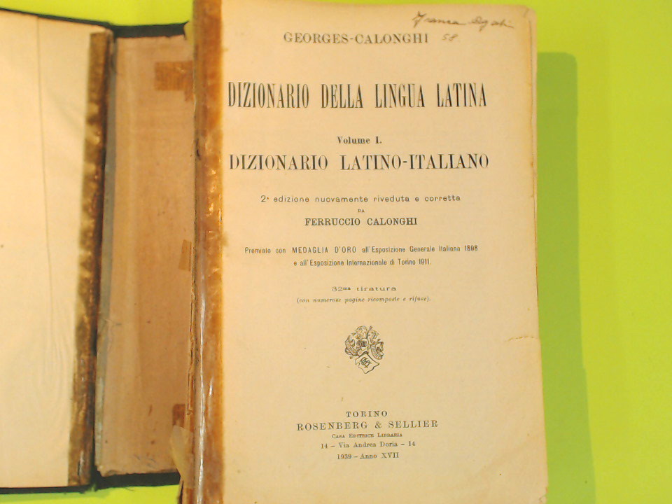 DIZIONARIO DELLA LINGUA LATINA - immagine 3