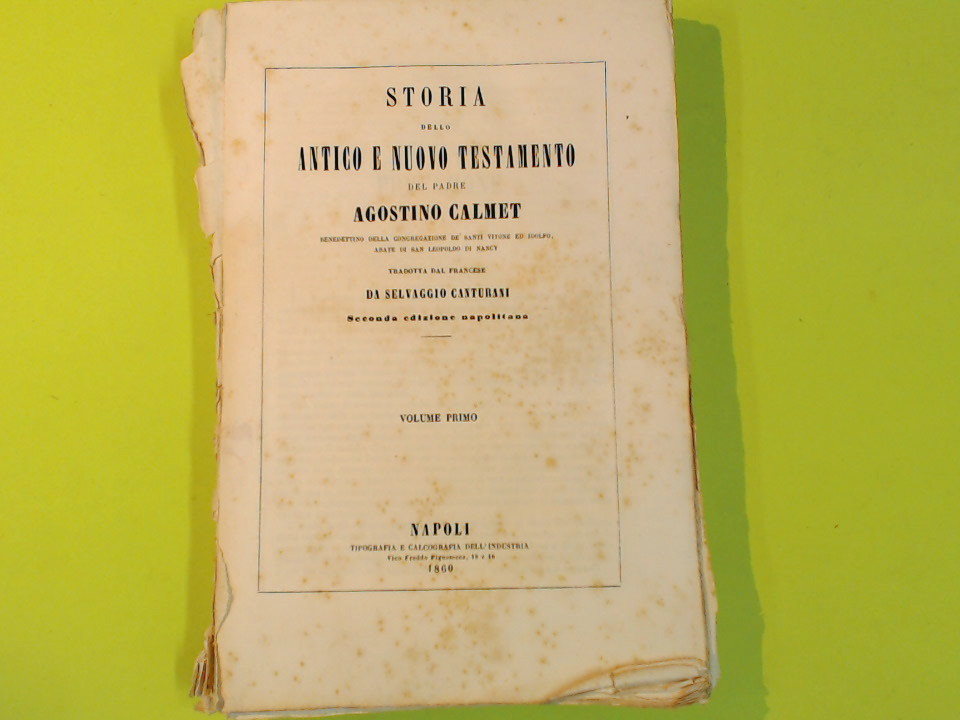 STORIA ANTICO E NUOVO TESTAMENTO VOL I