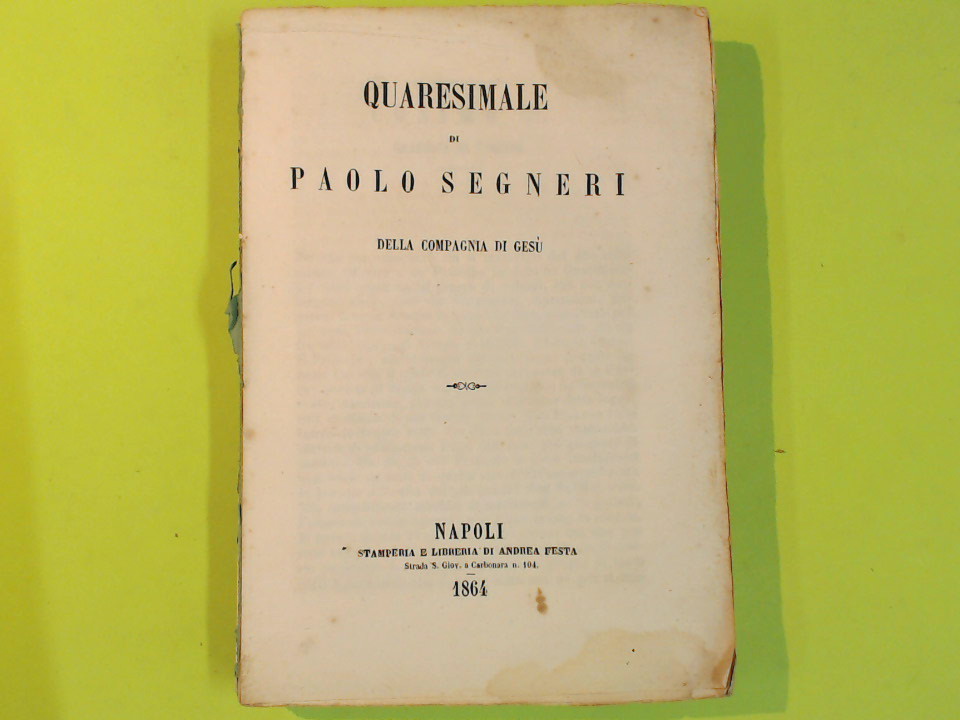 QUARESIMALE DI PAOLO SEGNERI