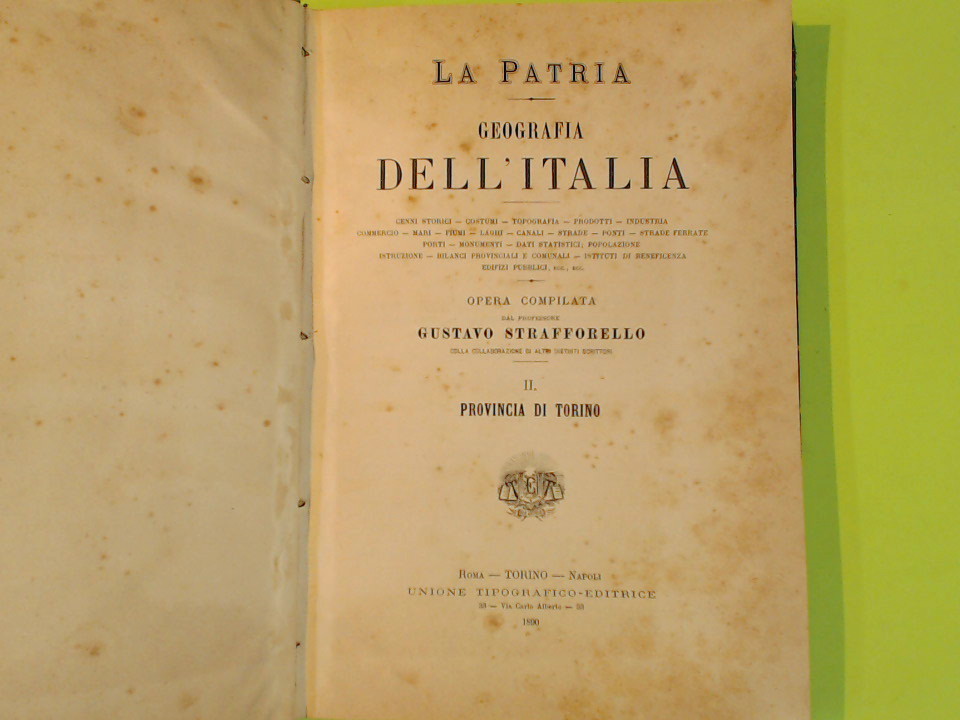 LA PATRIA GEOGRAFIA DELL'ITALIA PROVINCIA DI TORINO - immagine 3