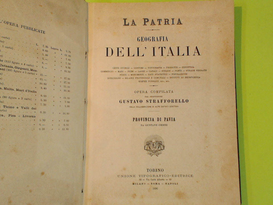 LA PATRIA GEOGRAFIA DELL'ITALIA PROVINCIA DI PAVIA - immagine 4