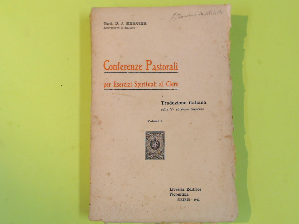 CONFERENZE PASTORALI PER ESERCIZI SPIRITUALI AL CLERO