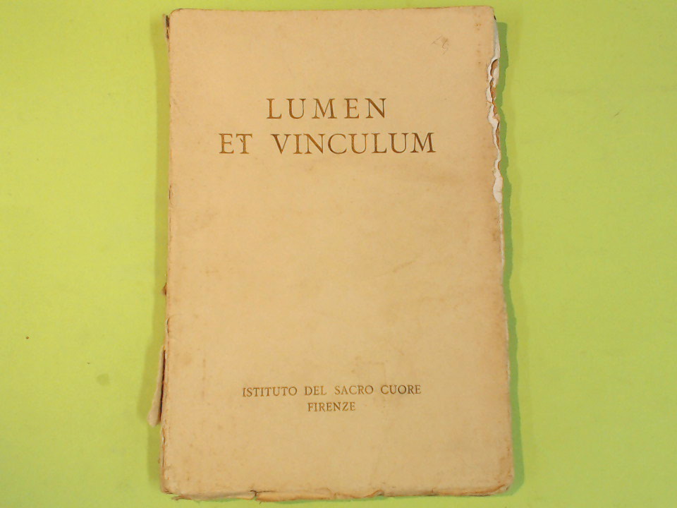 LUMEN ET VINCULUM SETTEMBRE DICEMBRE 1935 N. 3
