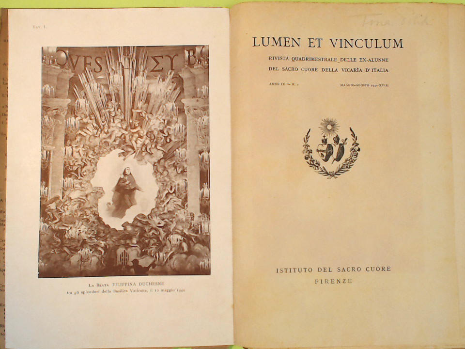 LUMEN ET VINCULUM MAGGIO AGOSTO 1940 N. 2 - immagine 2