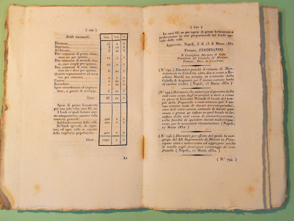 COLLEZIONE LEGGI E DECRETI REALI REGNO DUE SICILIE GENNAIO GIUGNO 1832 - immagine 5