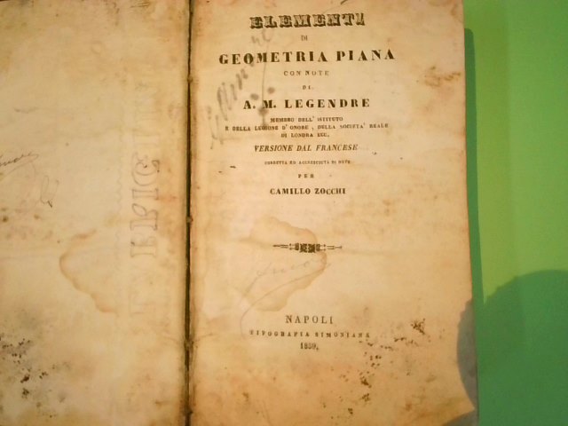 ELEMENTI DI GEOMETRIA PIANA + TRATTATO TRIGONOMETRIA PIANA E SFERICA - immagine 2