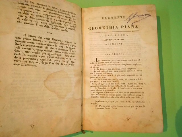ELEMENTI DI GEOMETRIA PIANA + TRATTATO TRIGONOMETRIA PIANA E SFERICA - immagine 4