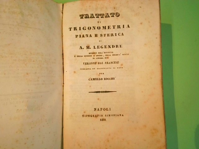 ELEMENTI DI GEOMETRIA PIANA + TRATTATO TRIGONOMETRIA PIANA E SFERICA - immagine 3