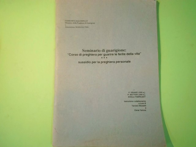 SEMINARIO DI GUARIGIONE COMUNITÀ MAGNIFICAT