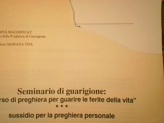 SEMINARIO DI GUARIGIONE COMUNITÀ MAGNIFICAT - immagine 2