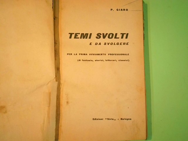 TEMI SVOLTI E DA SVOLGERE - immagine 3