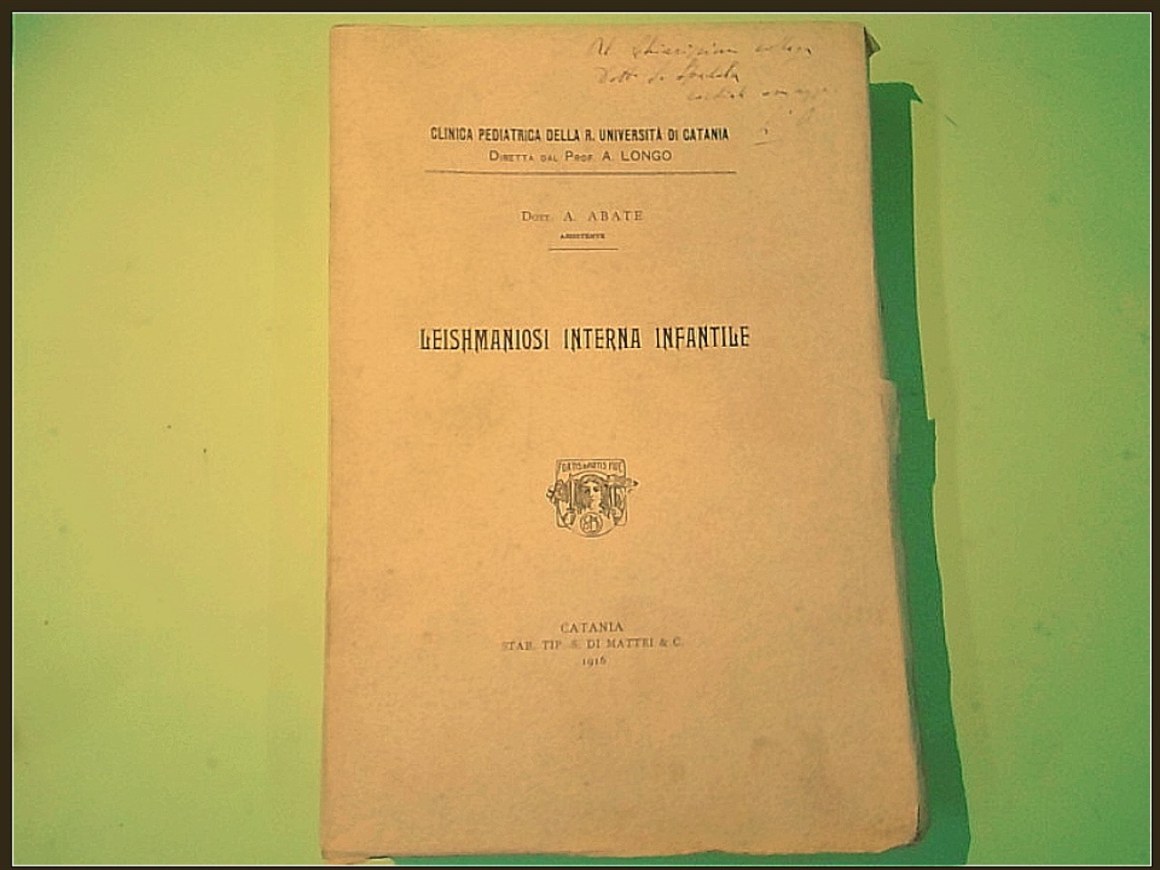 LEISHMANIOSI INTERNA INFANTILE