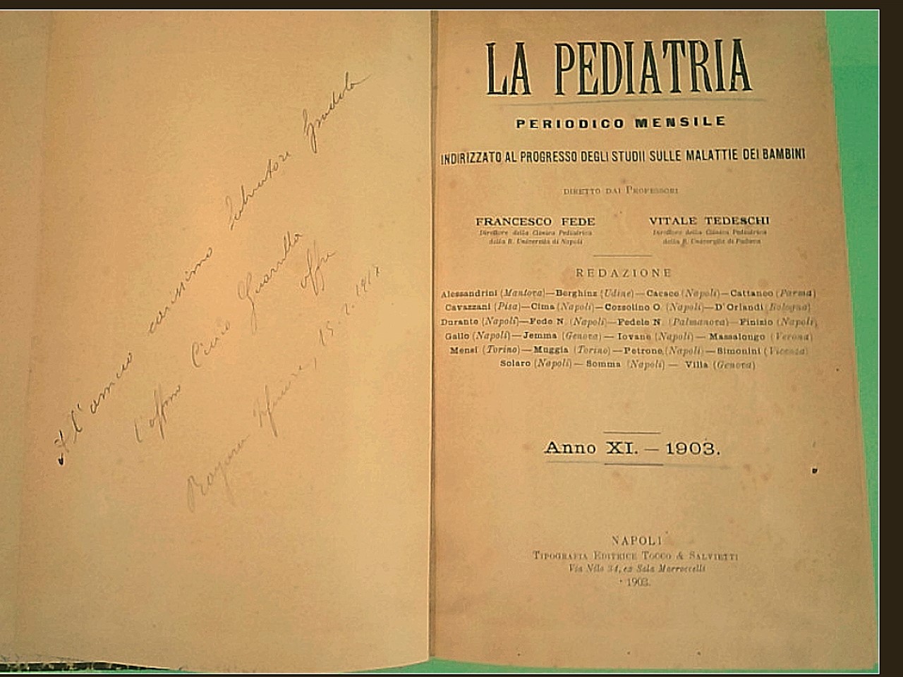 LA PEDIATRIA 1903 - immagine 2