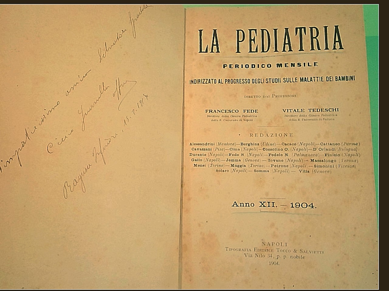 LA PEDIATRIA 1904 - immagine 2