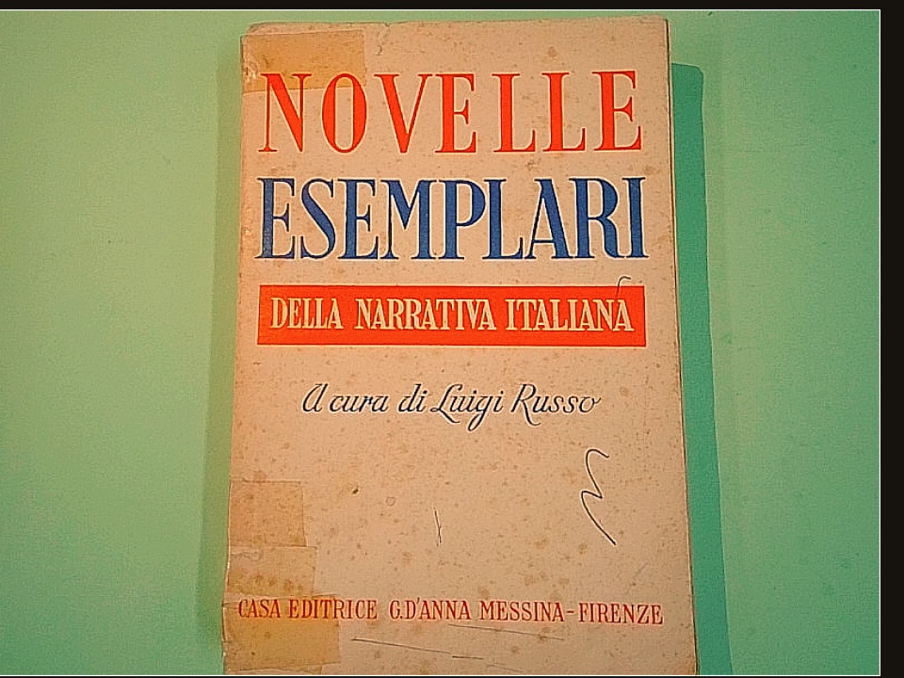 NOVELLE ESEMPLARI DELLA NARRATIVA ITALIANA