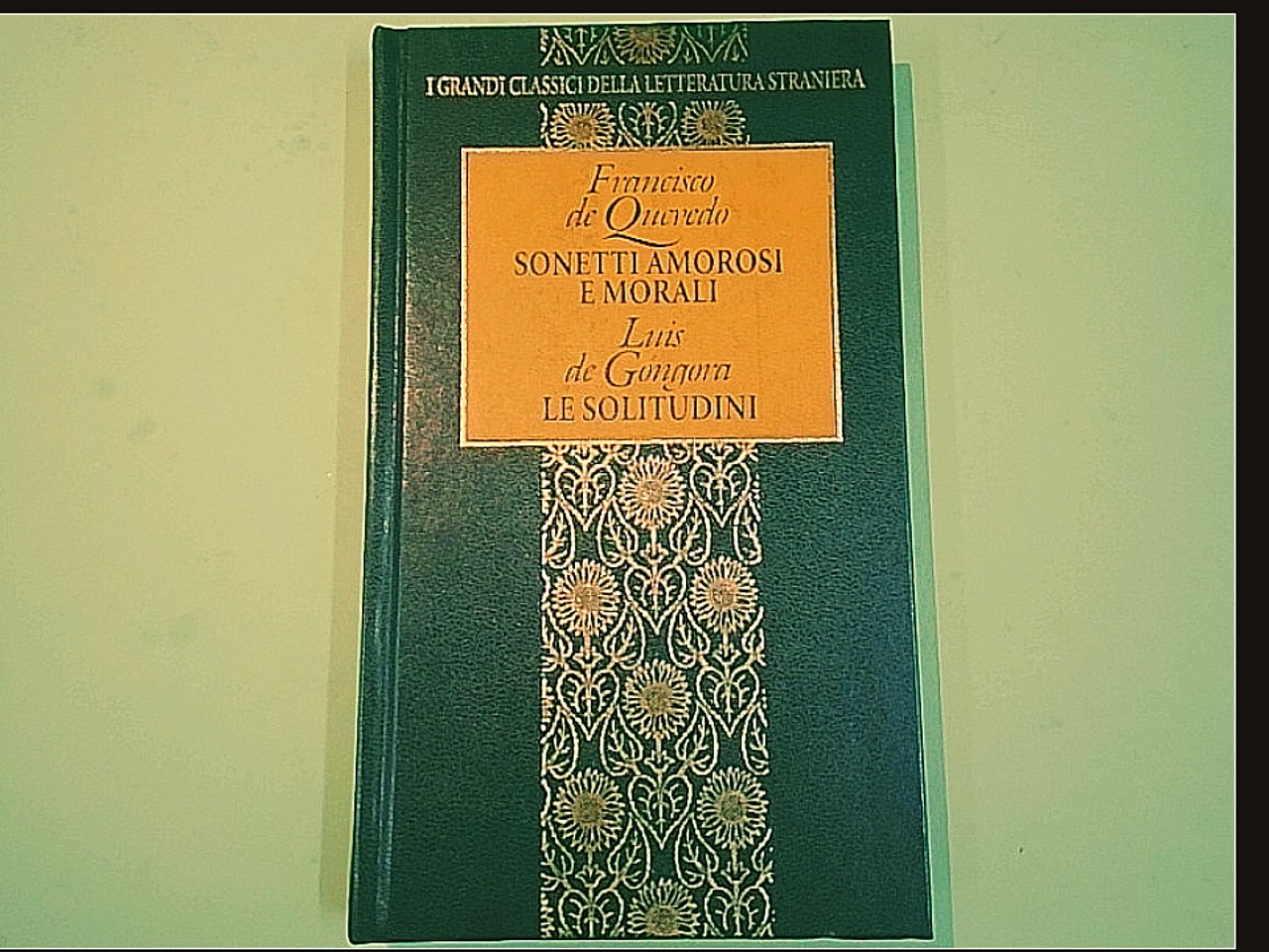 SONETTI AMOROSI E MORALI LE SOLITUDINI