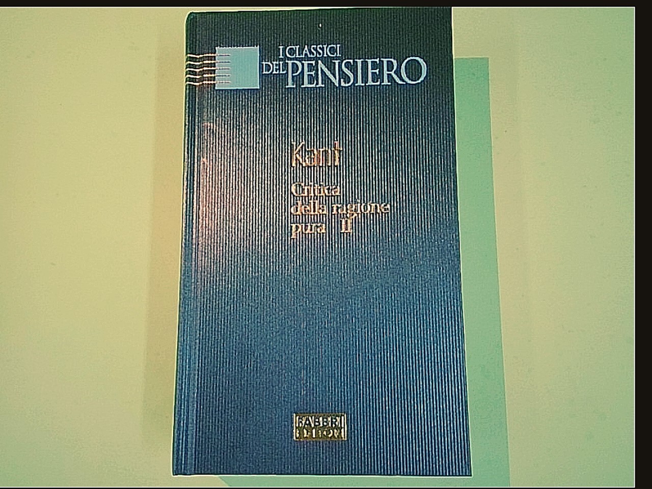 CRITICA DELLA RAGION PURA VOL II