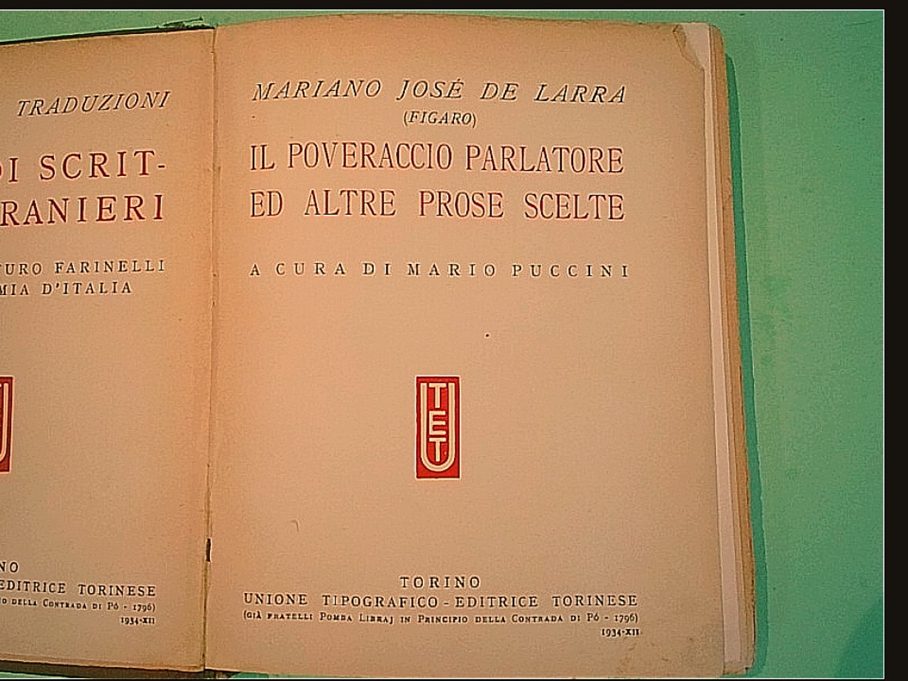 IL POVERACCIO PARLATORE ED ALTRE PROSE SCELTE - immagine 2