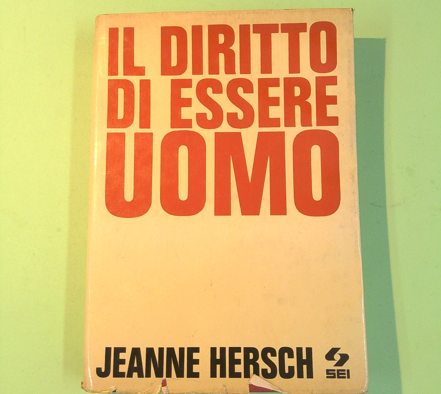 IL DIRITTO DI ESSERE UOMO