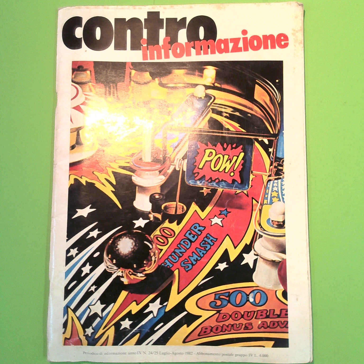 CONTRO INFORMAZIONE LUGLIO AGOSTO 1982 N. 24/25