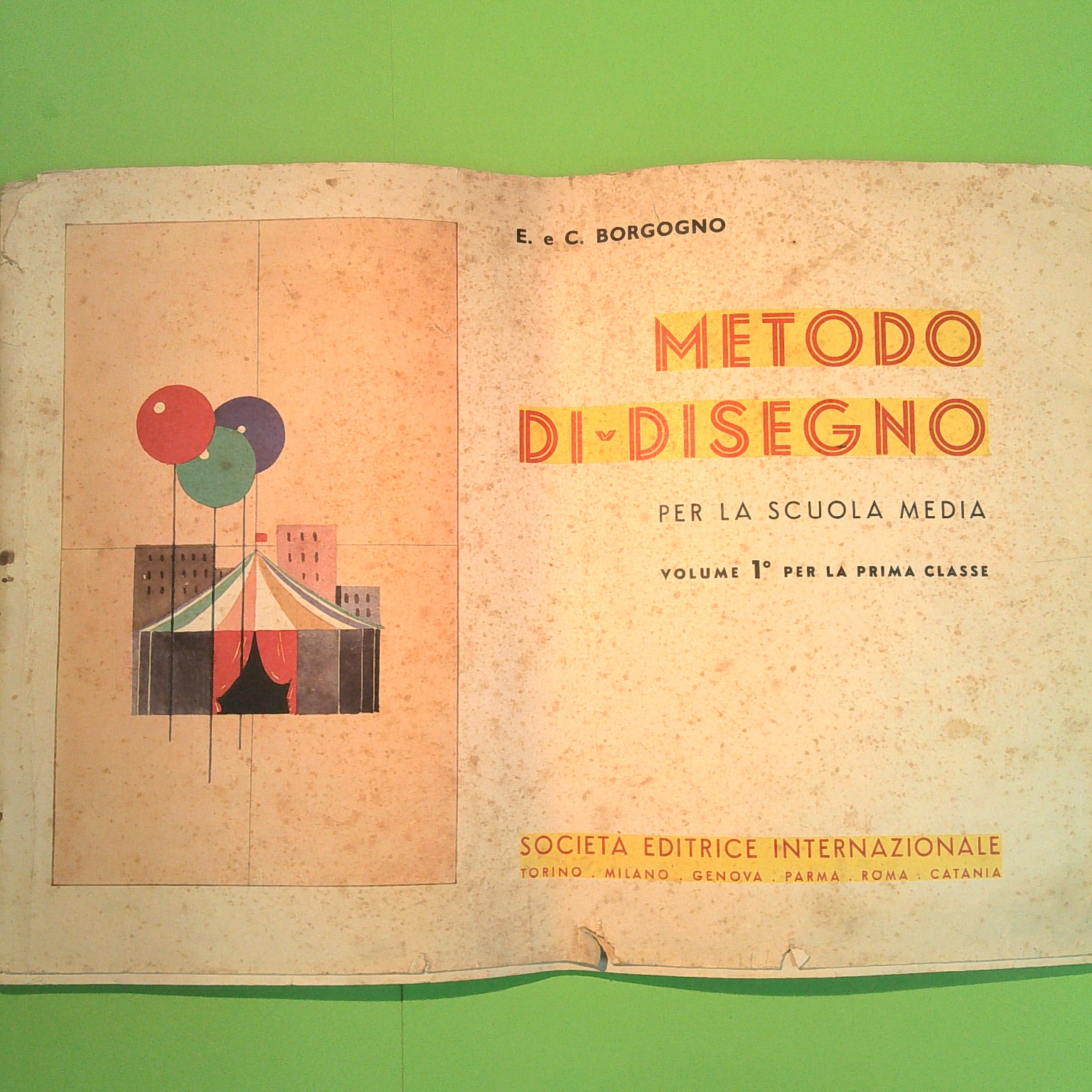 METODO DI DISEGNO PER LA SCUOLA MEDIA VOL I