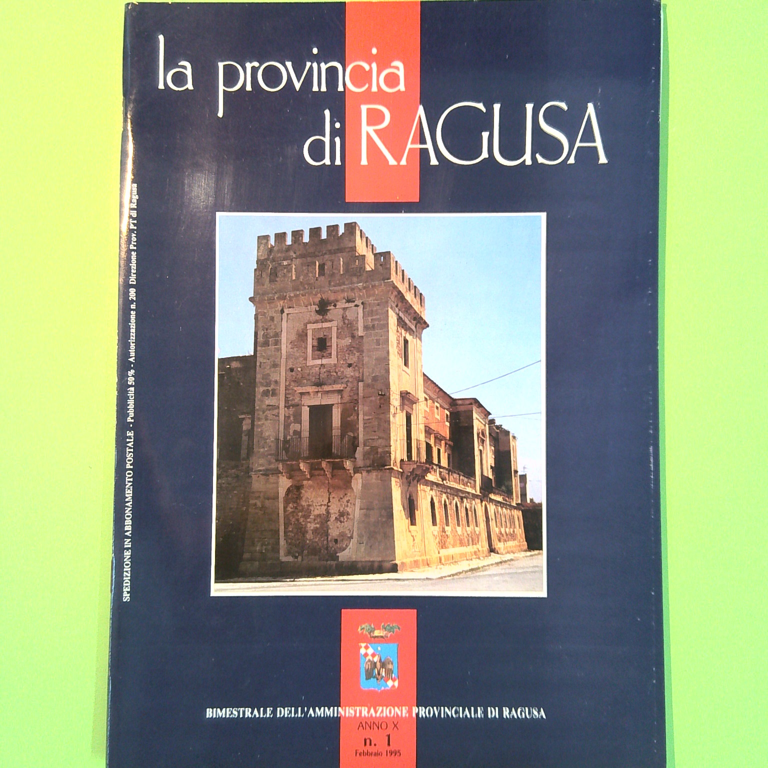 LA PROVINCIA DI RAGUSA FEBBRAIO 1995 N. 1