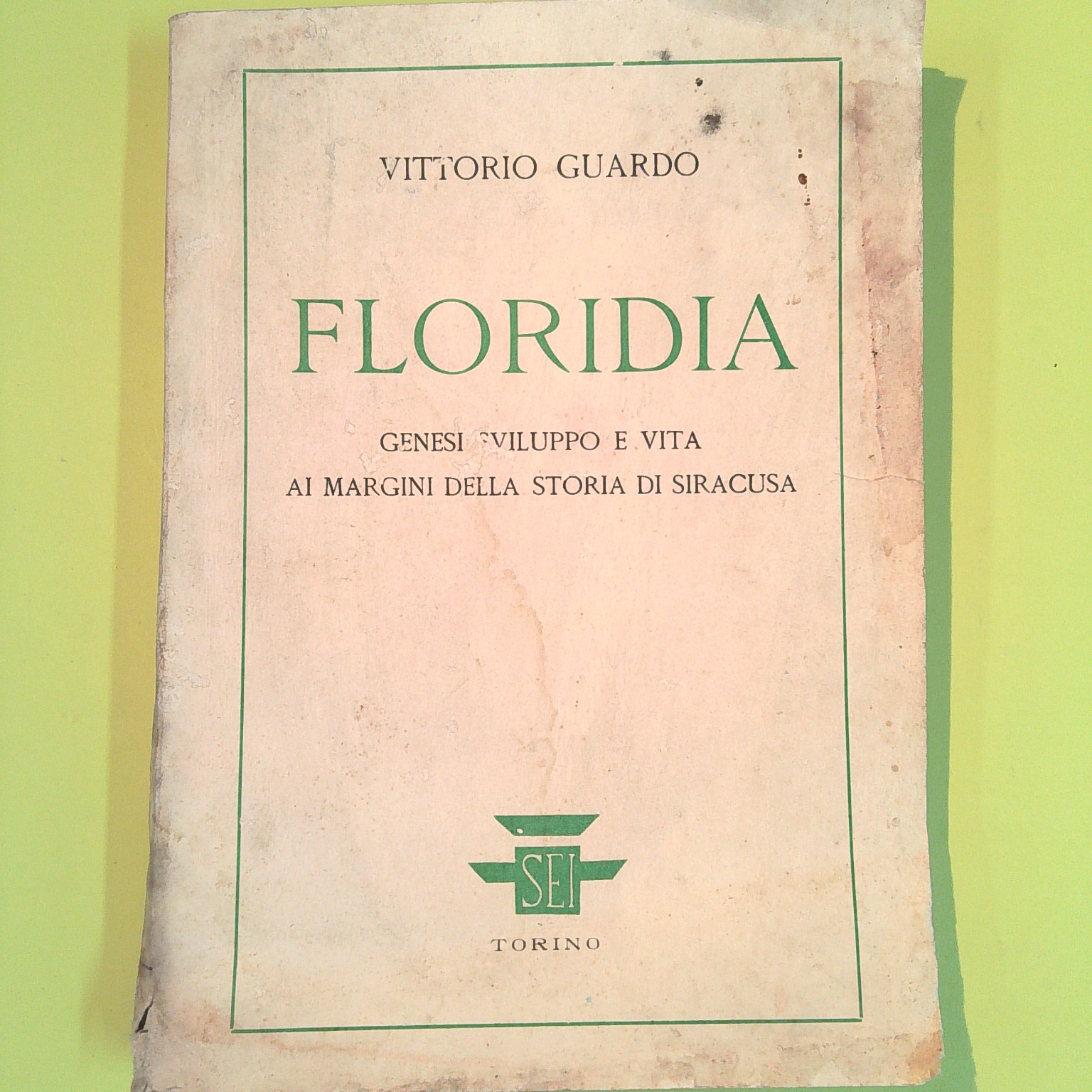 FLORIDIA AUTOGRAFATO