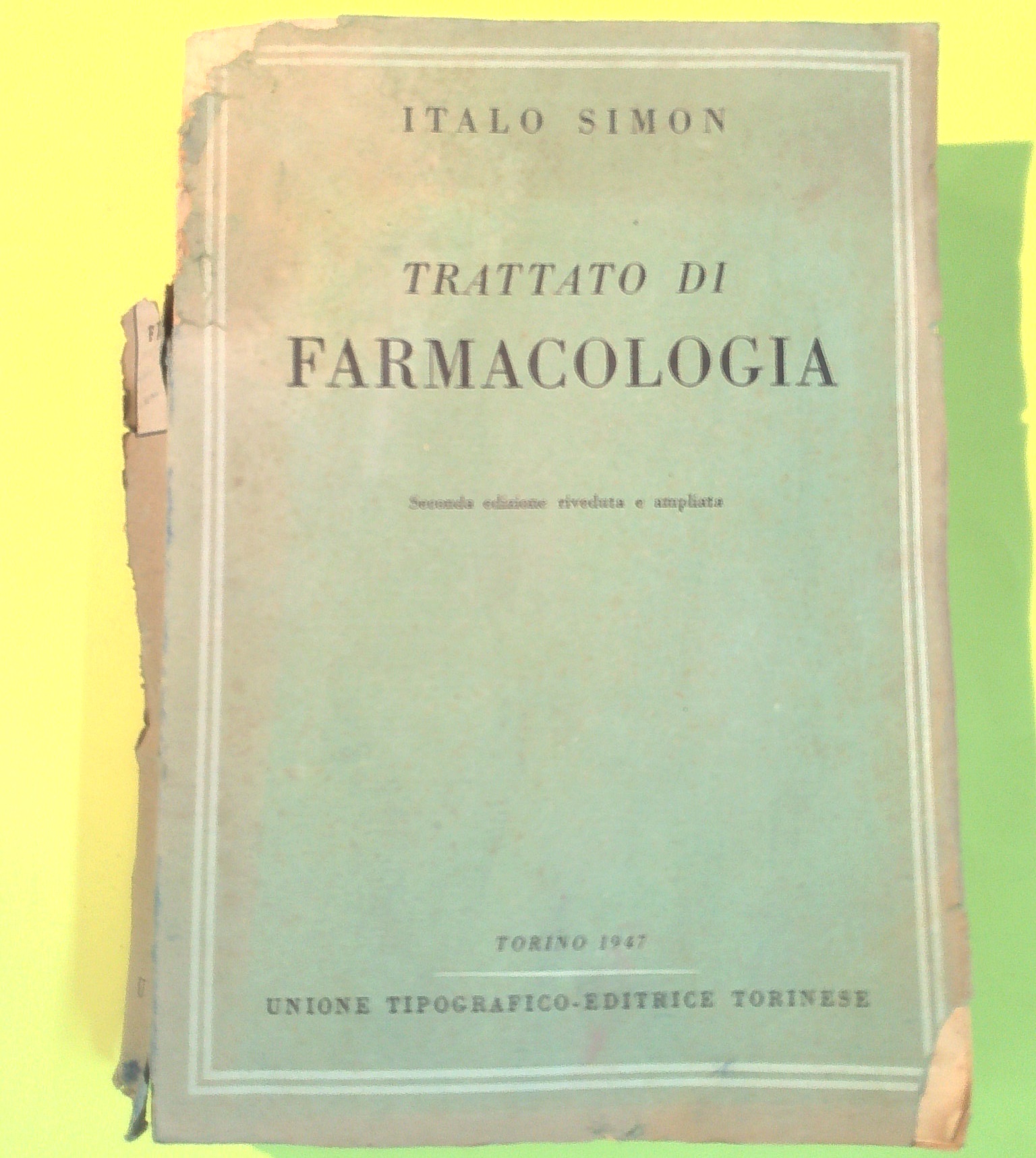 TRATTATO DI FARMACOLOGIA