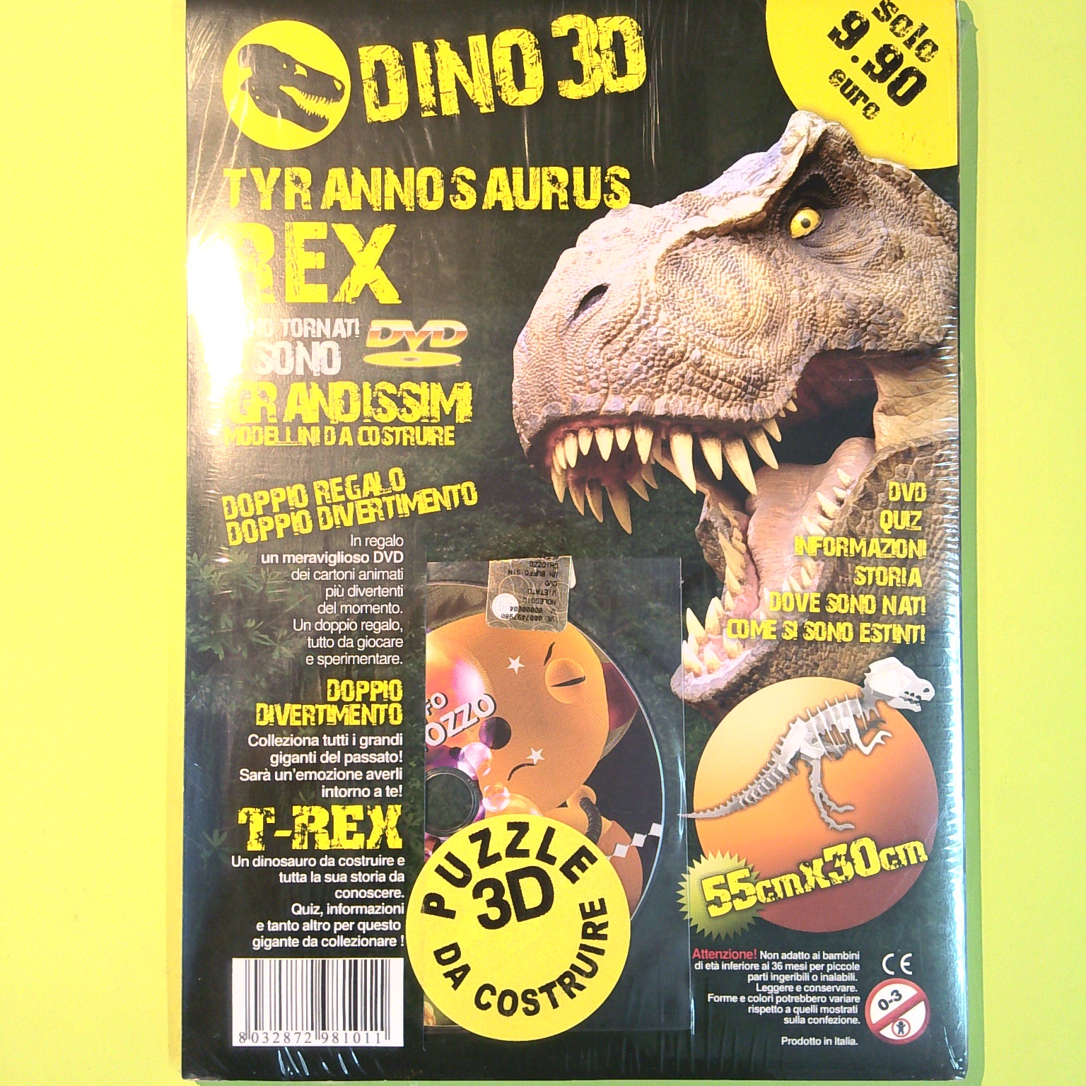 DINO 3D TYRANNOSAURUS REX CON DVD