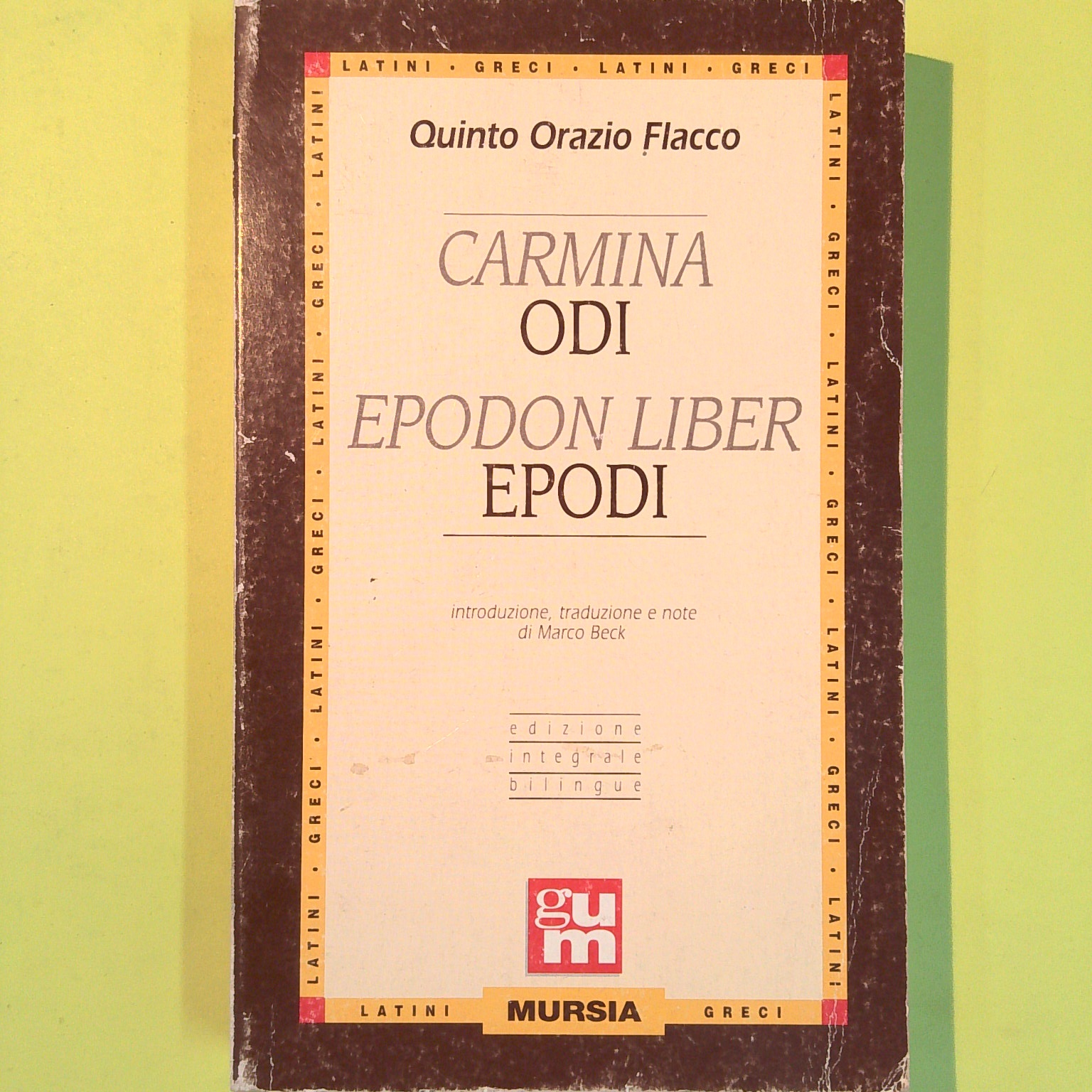 CARMINA ODI EPODON LIBER EPODI