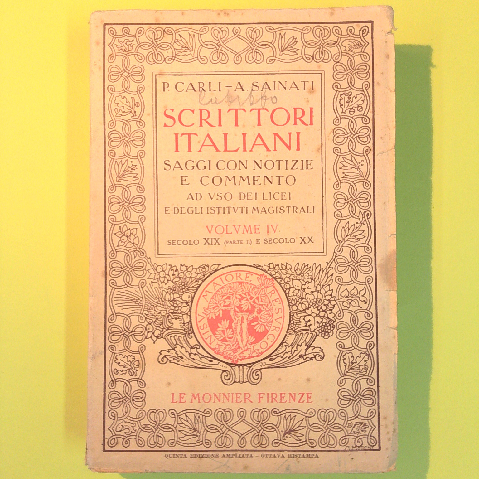 SCRITTORI ITALIANI VOL IV