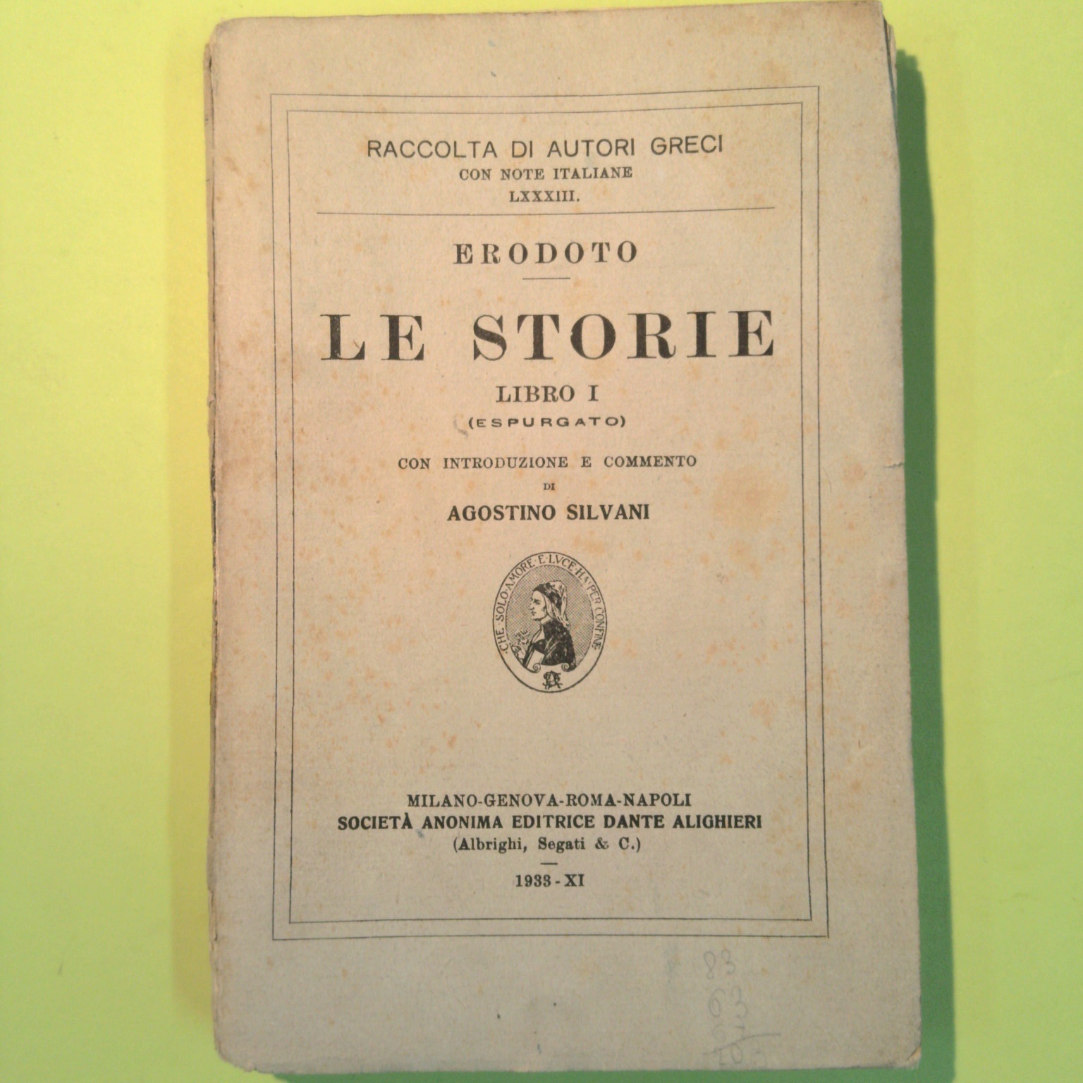 ERODOTO LE STORIE LIBRO I