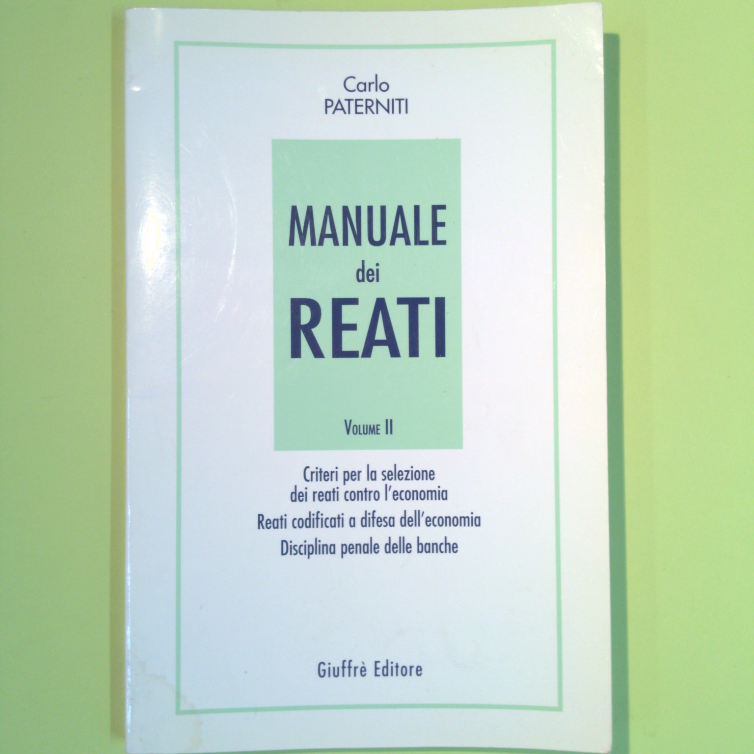 MANUALE DEI REATI