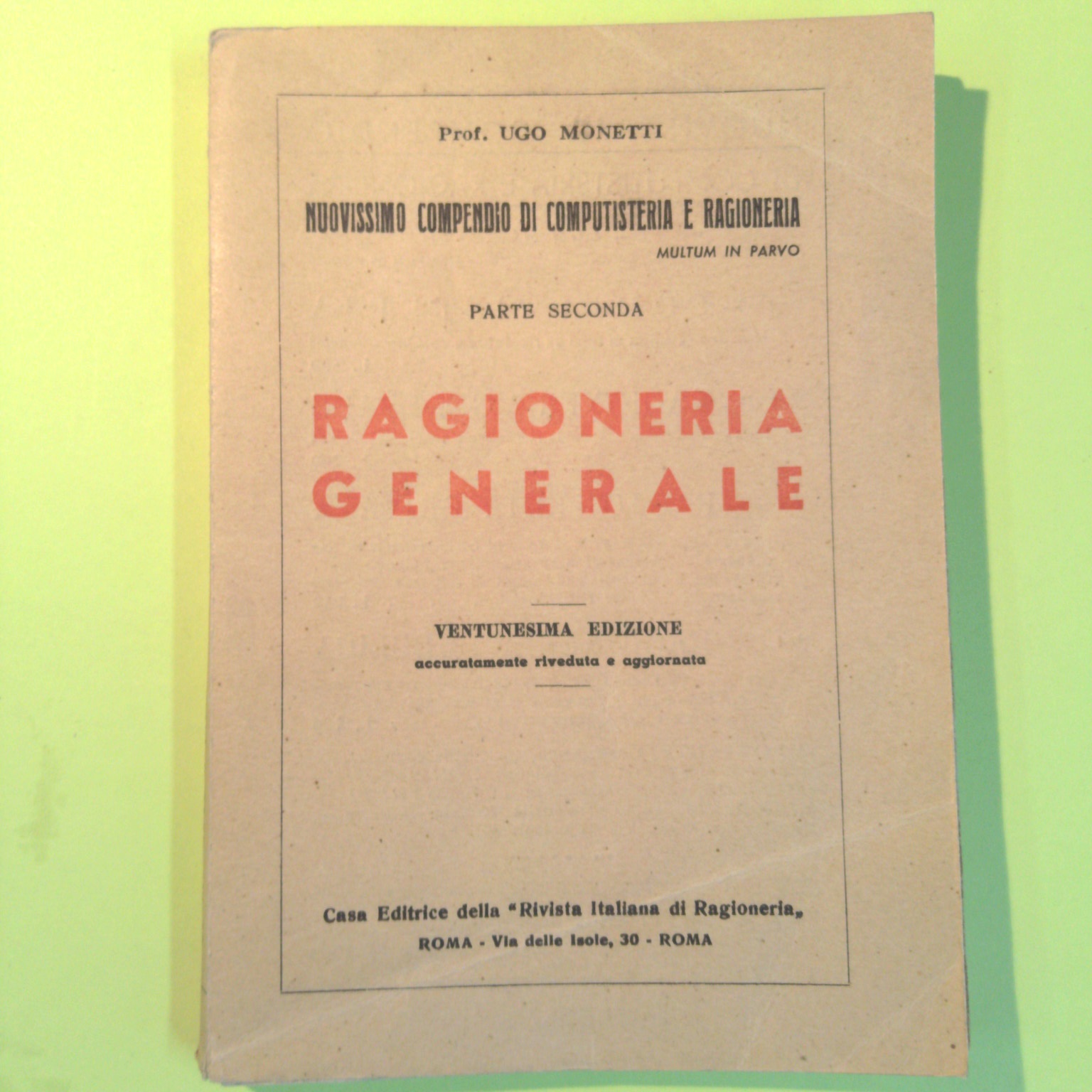 RAGIONERIA GENERALE