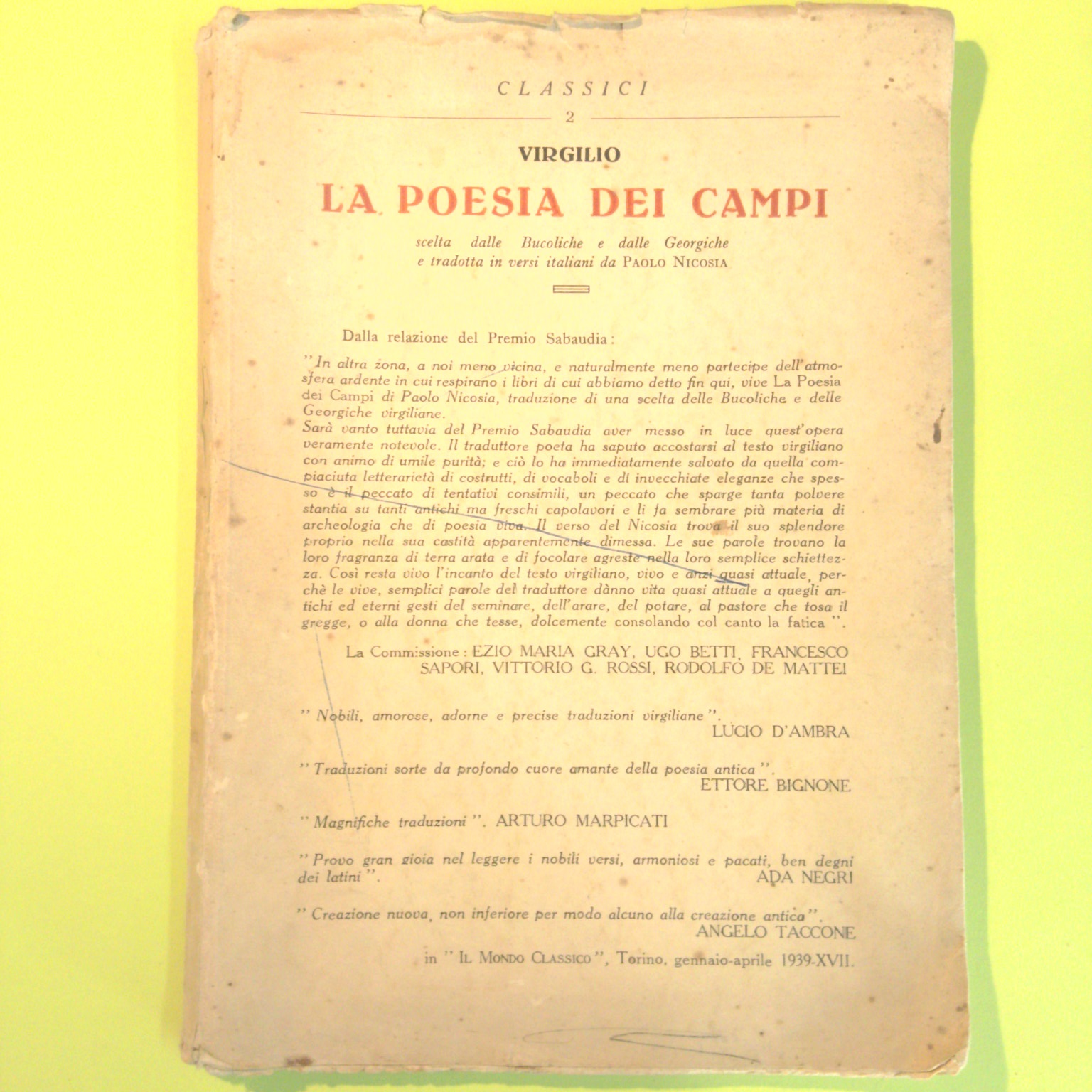 LA POESIA DEI CAMPI
