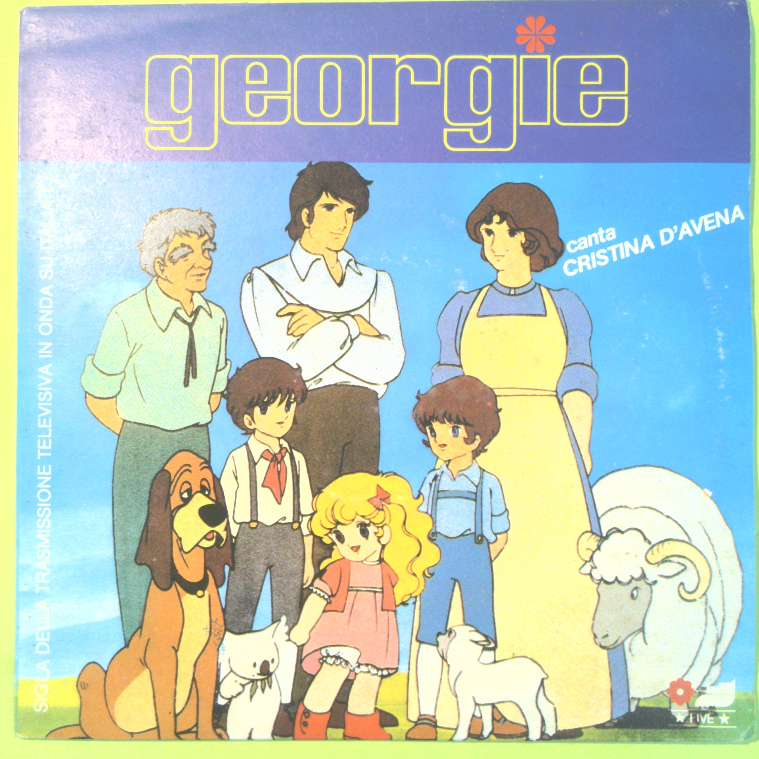 GEORGIE CRISTINA D'AVENA DISCO 45 GIRI FM 13060 1984