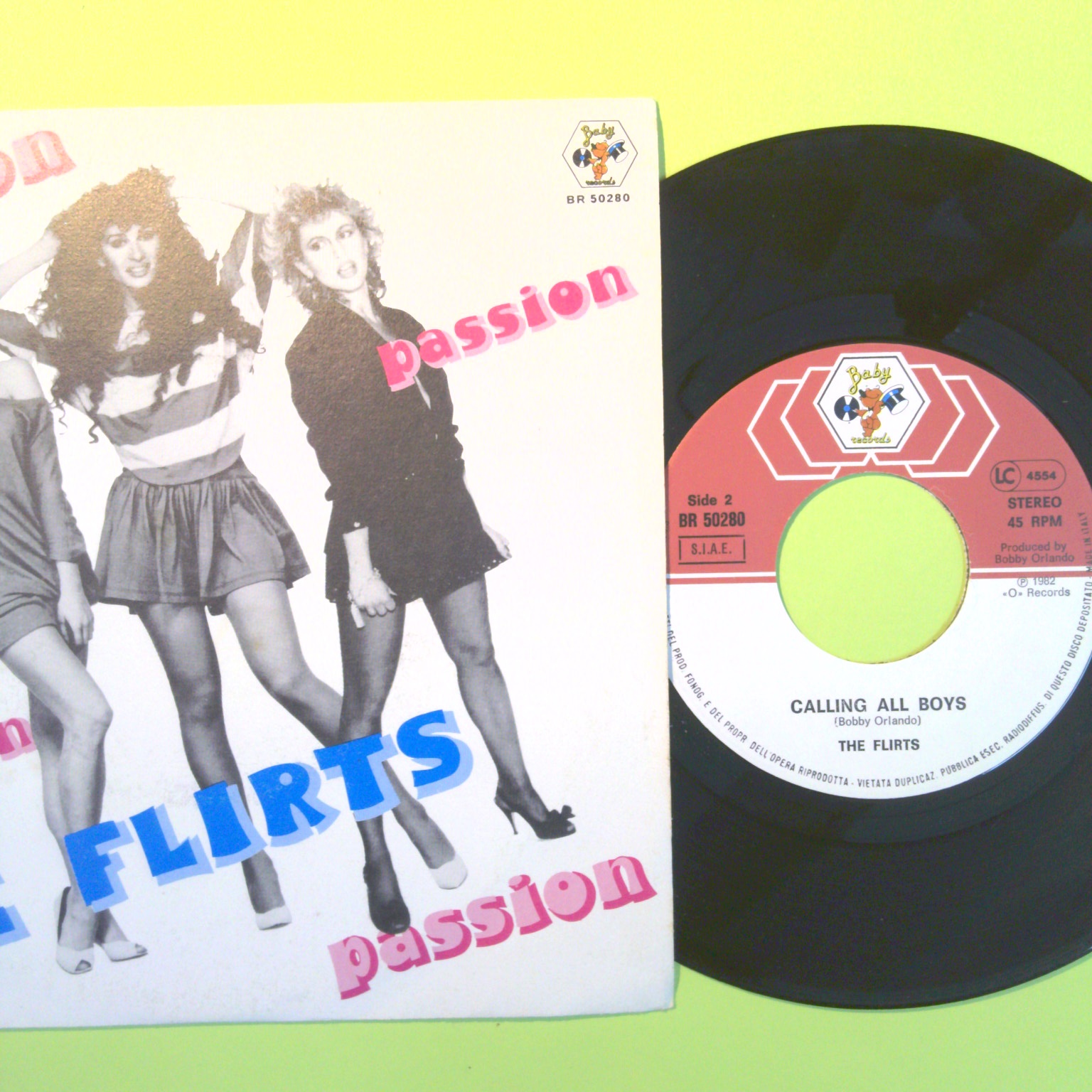 PASSION/CALLING ALL BOYS THE FLIRTS DISCO 45 GIRI BR 50280 1982 - immagine 2
