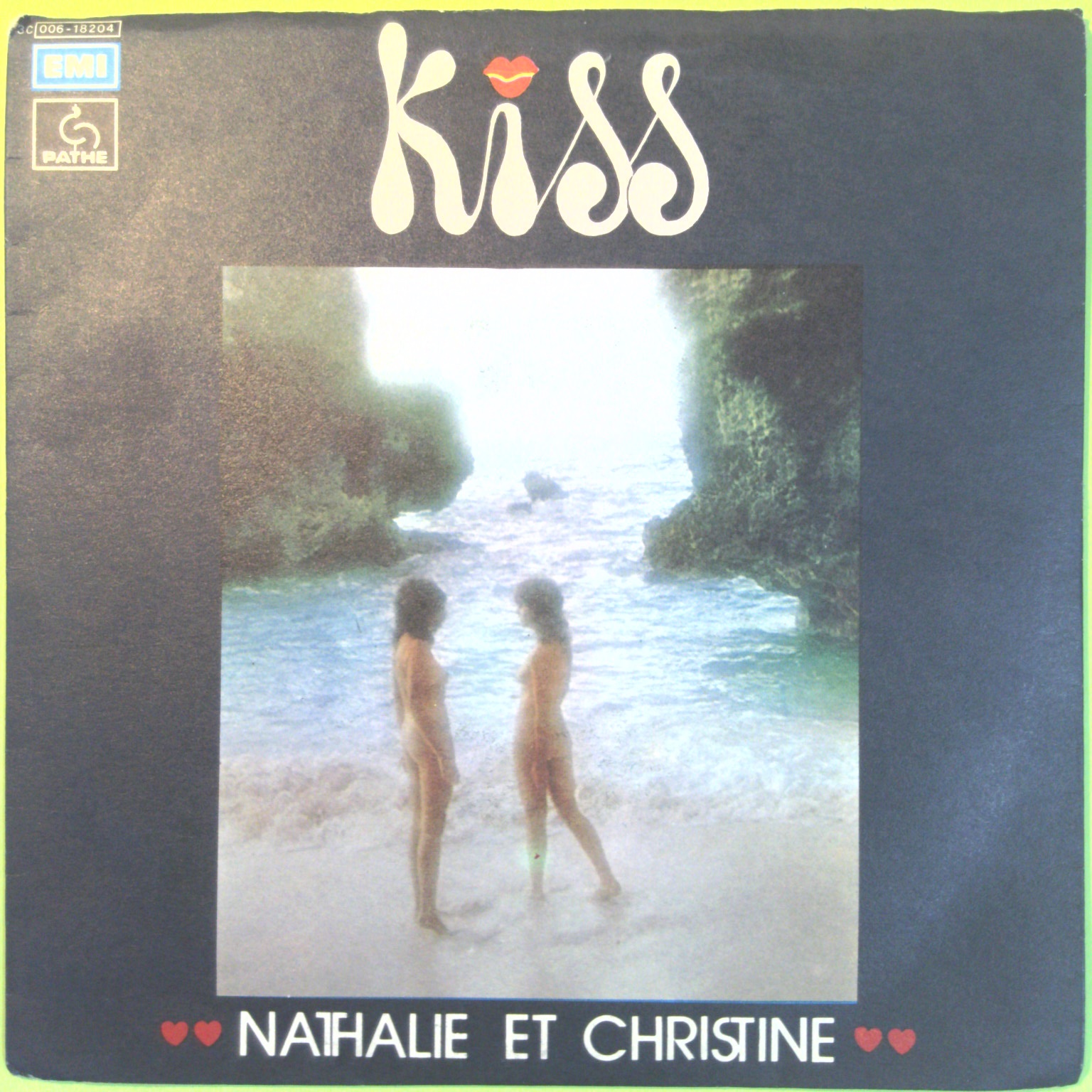 KISS NATHALIE ET CHRISTINE AVEC LES VIBRATIONS DISCO 45 GIRI 3C 006 18204 1976