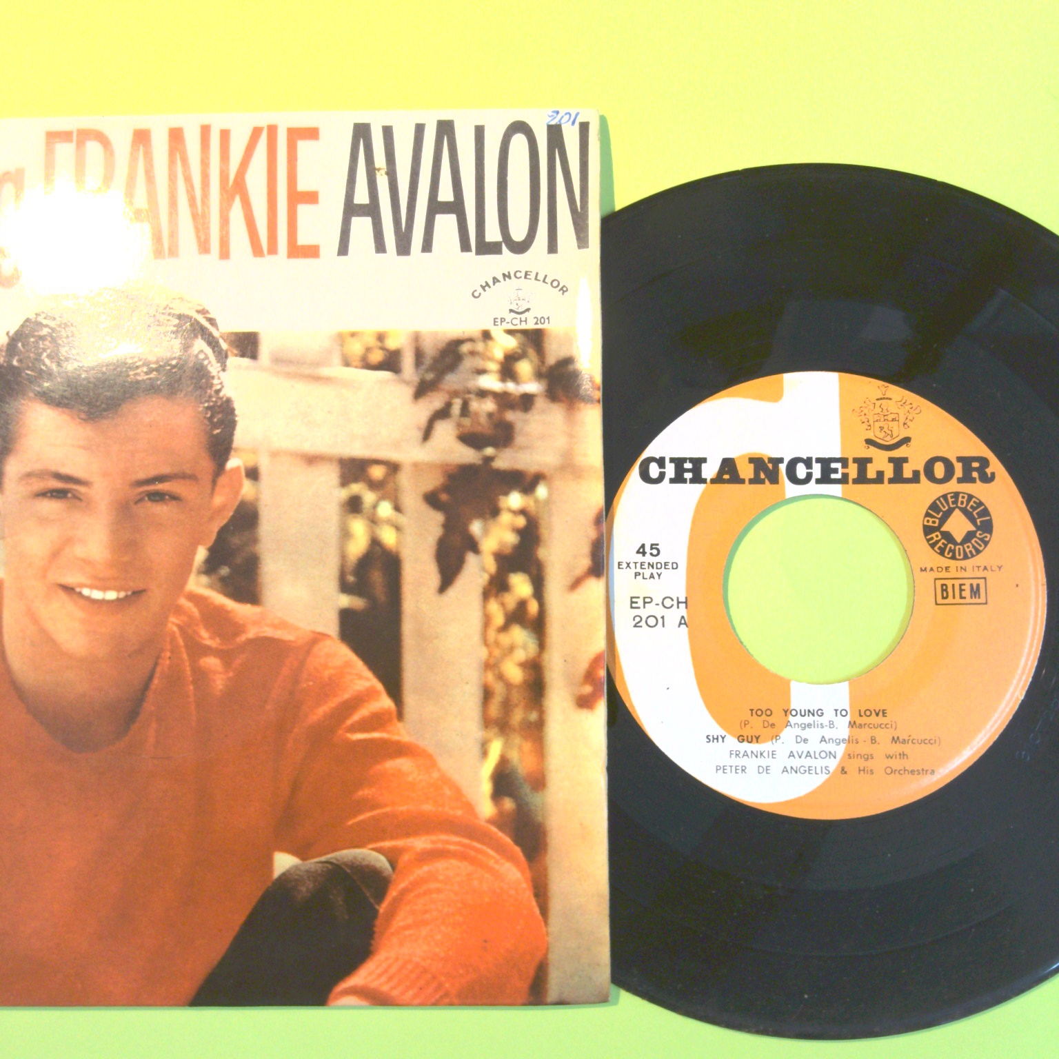 THE YOUNG FRANKIE AVALON DISCO 45 GIRI EP CH 201 - immagine 2