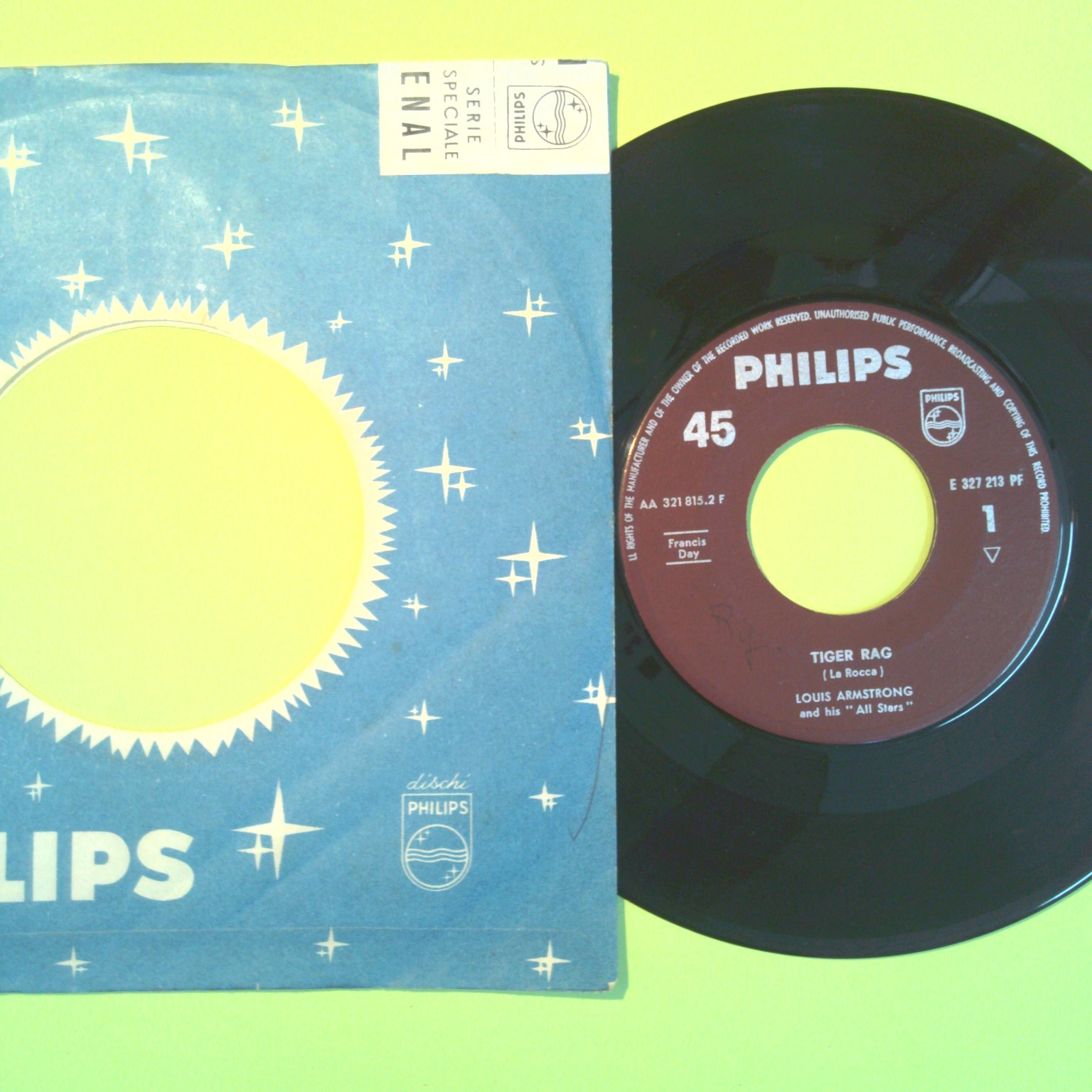 TIGER RAG/ KING PORTER STOMP 45 GIRI E 327 213 PF 1962 - immagine 2