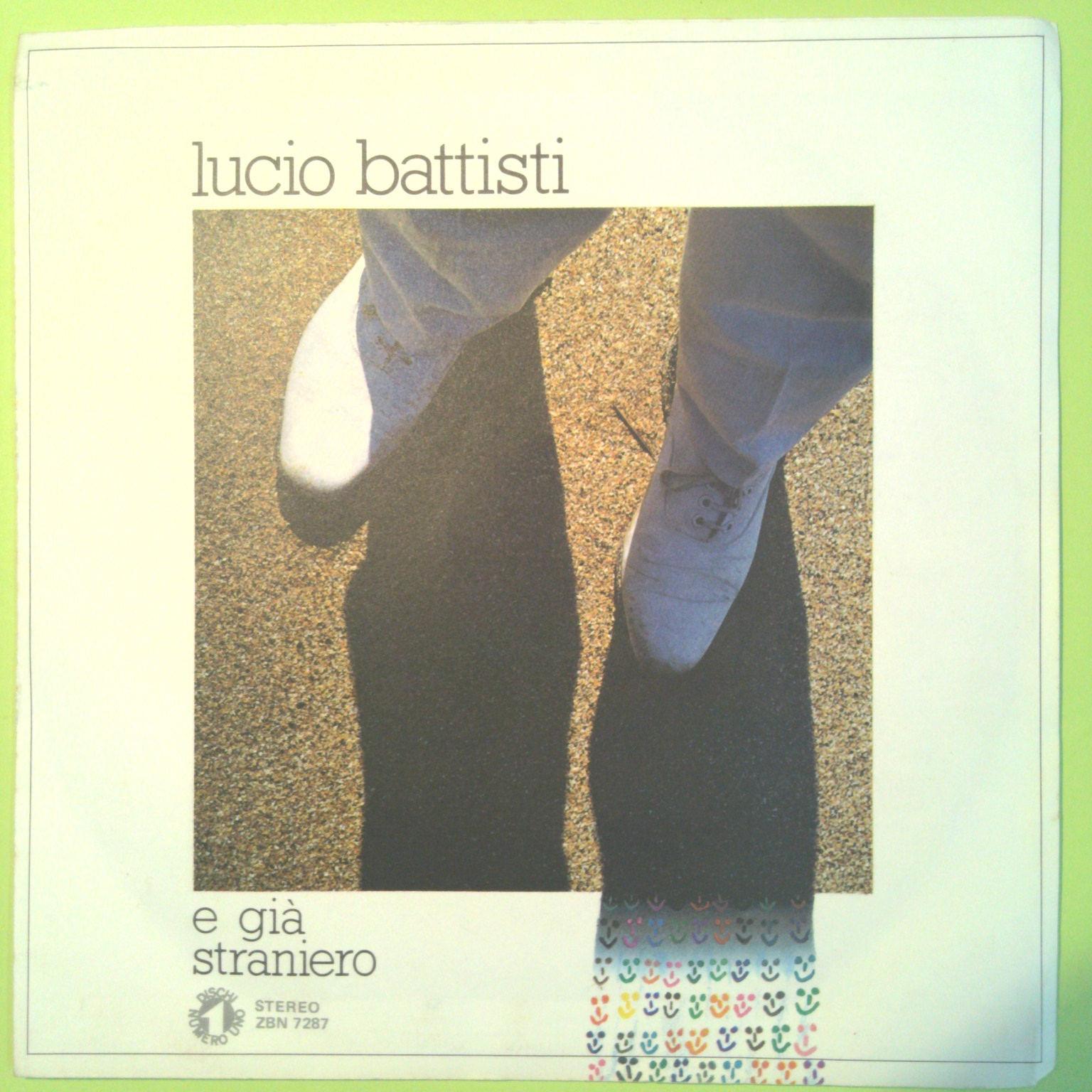 E GIÀ/STRANIERO LUCIO BATTISTI 45 GIRI ZBN 7287 1982