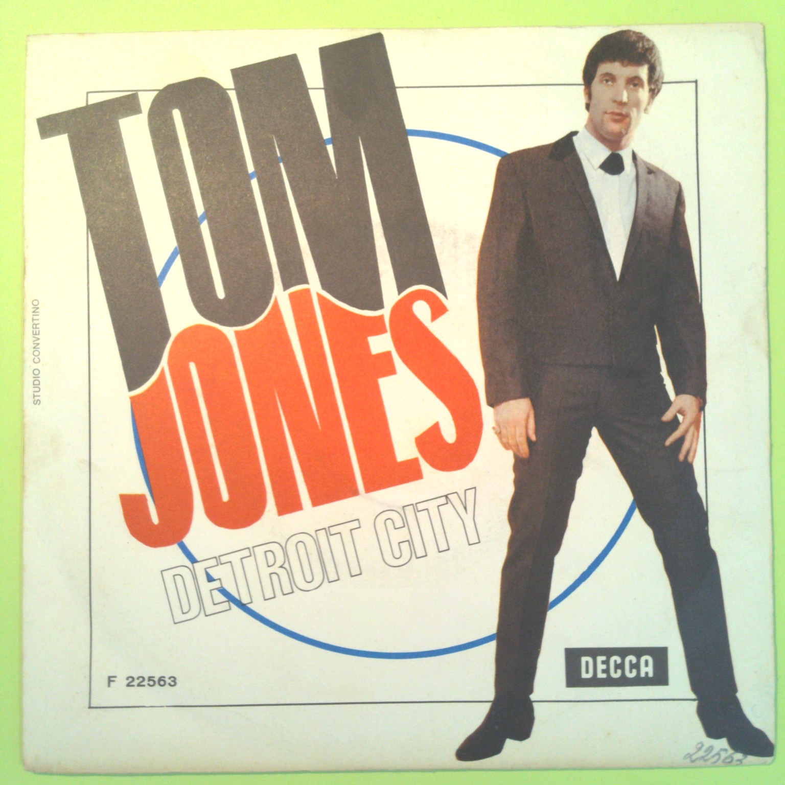 DETROIT CITY/TEN GUITARS TOM JONES 45 GIRI DECCA F 22563