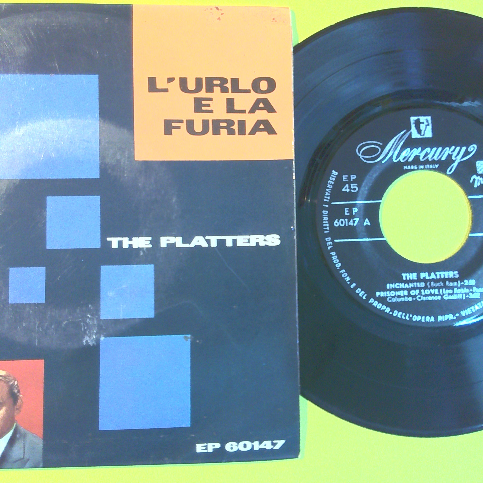 L'URLO E LA FURIA THE PLATTERS 45 GIRI EP 60147 1959 - immagine 2
