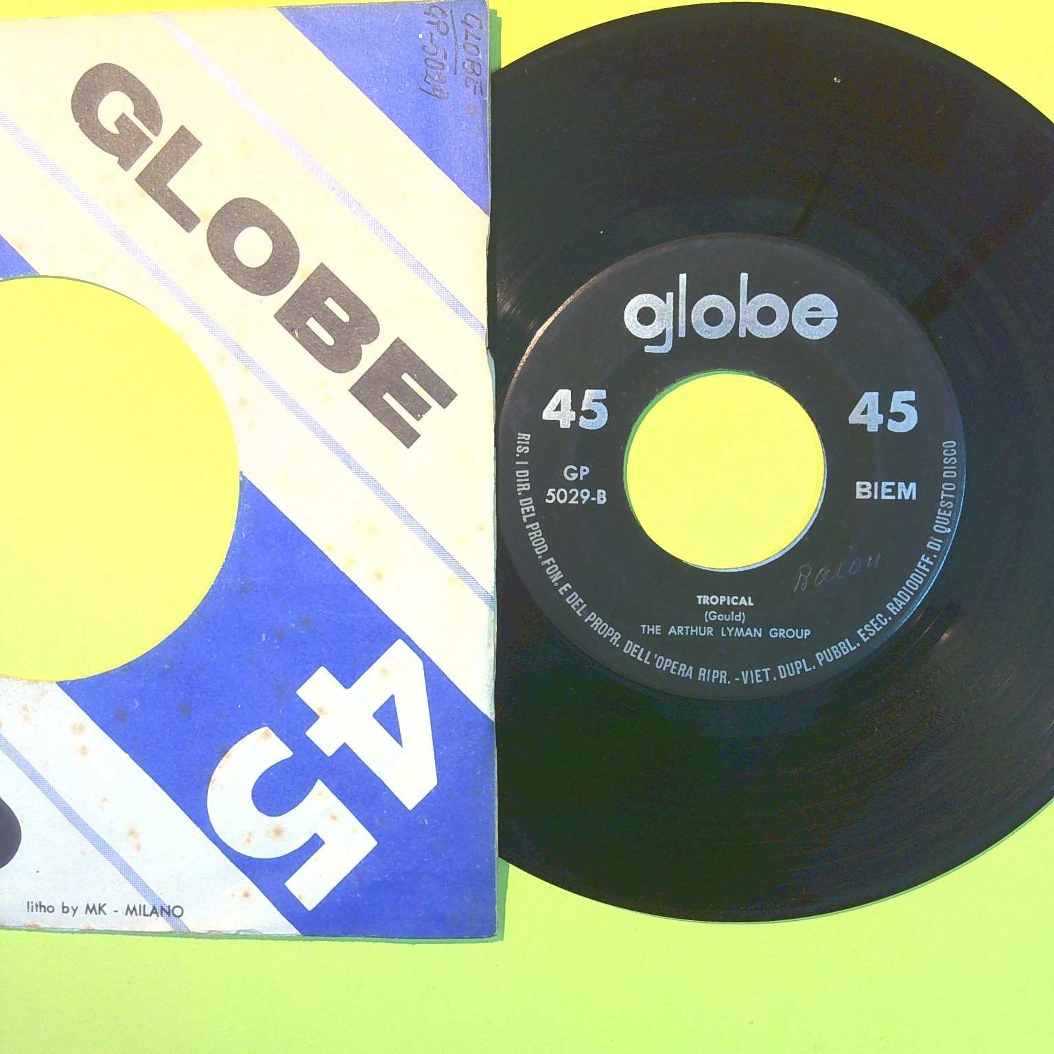 QUIET VILLAGE/TROPICAL THE ARTHUR LYMAN GROUP 45 GIRI GP 5029 - immagine 2