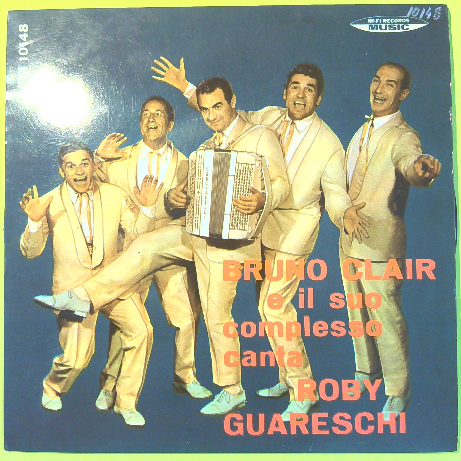 COMPLESSO BRUNO CLAIR CANTA ROBY GUARESCHI 45 GIRI MUSIC EPM 10148 1959